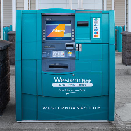 Teal Western State Bank ATM